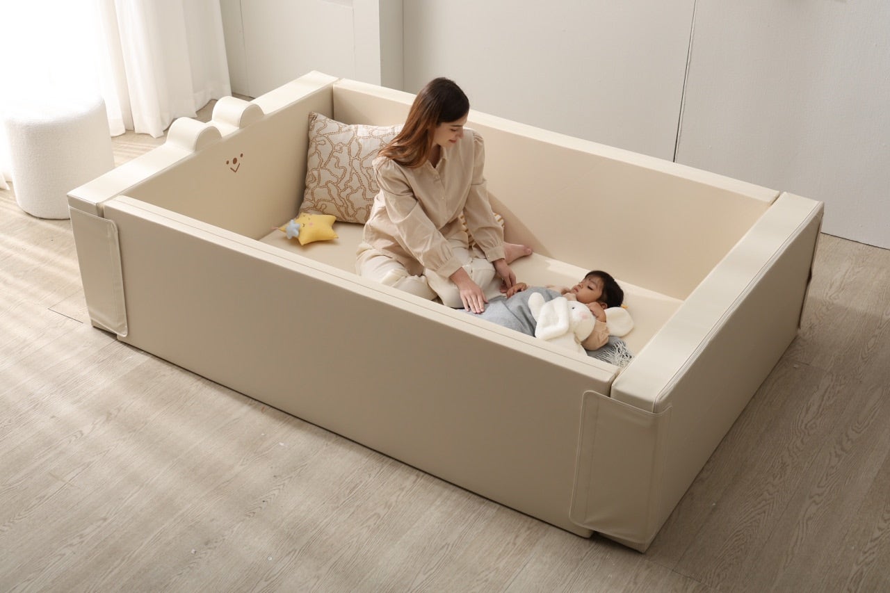 Family Bumper Bed - Baby Bed, Floor Mat, Play Area and Sofa