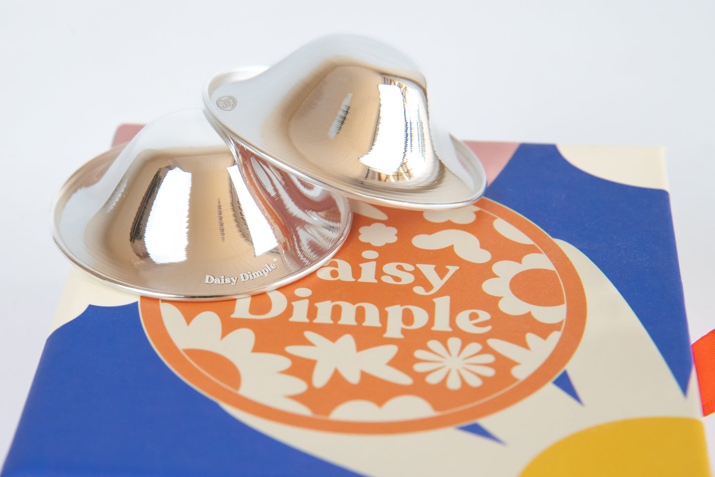 99.9% Pure Silver Nipple Cups - Glossy