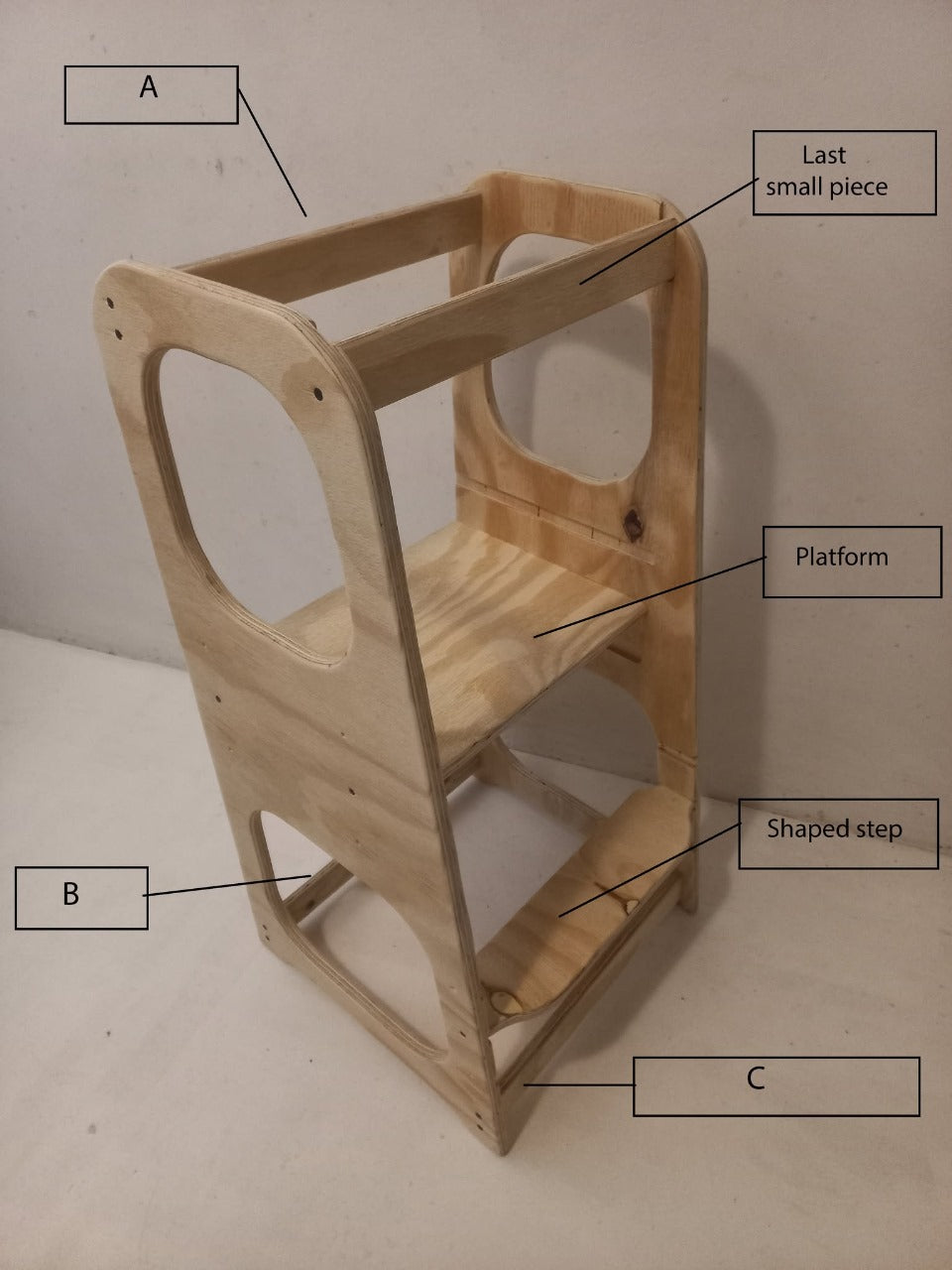 Adjustable Wooden Learning Tower - Free Delivery