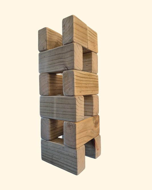 Large Wooden Bricks – Montessori-Inspired Building Blocks - Free Delivery